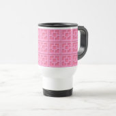 Retro Pink Trellis Tasse (VorderseiteRechts)