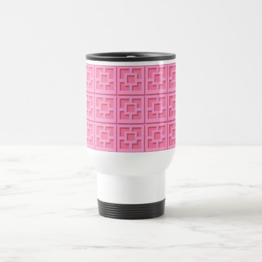 Retro Pink Trellis Tasse (Mittel)