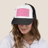 Retro Pink Trellis Trucker Hat Truckerkappe (Beispiel)