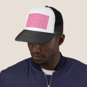 Retro Pink Trellis Trucker Hat Truckerkappe (Beispiel)