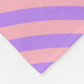 Retro Pink und Lila Muster der Groovy Lines Fleecedecke (Ecke)