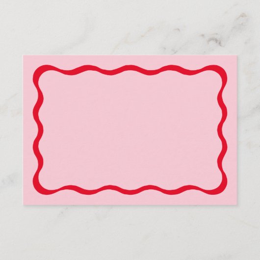 Retro Pink und Red Wave werden Sie uns UAWG beitre Begleitkarte (Rückseite)