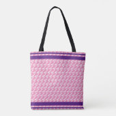 Retro Pink Water Pattern Canoe Otter Individuelle  Tasche (Rückseite)