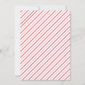 Retro Pink Weihnachten Einladung (Rückseite)