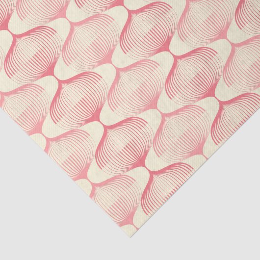 Retro Pink Weihnachtsbaumdekoration Seidenpapier (Ausschnitt)