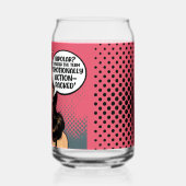 Retro Pinup_ Action verpackt Dosenglas (Links)