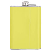 Retro Pinup Beach Girl Yellow Flachmann (Rückseite)