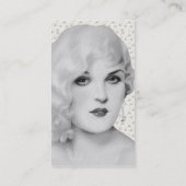 Retro Pinup der 30er Visitenkarte (Rückseite)