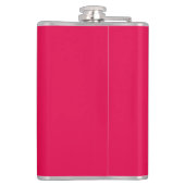 Retro Pinup Girl Hip Flask Cherrie Alt Pink Flachmann (Rückseite)