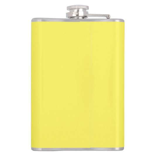 Retro Pinup Girl Hip Flask Miss Cherrie Yellow Flachmann (Rückseite)