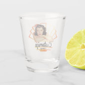 Retro Pinup Girl Shot glass Schnapsglas (Rückseite)
