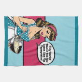 Retro Pinup_ Hey Darlin Geschirrtuch (Horizontal)