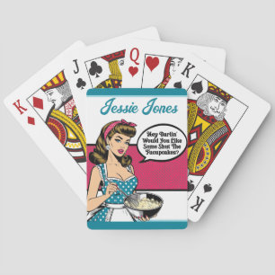 Retro Pinup_ Hey Darlin Spielkarten