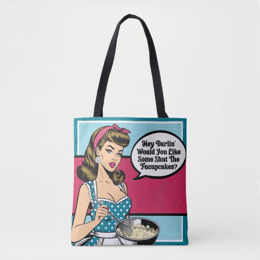 Retro Pinup_ Hey Darlin Tasche (Vorderseite)