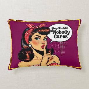 Retro Pinup_ Hey Pudding Dekokissen
