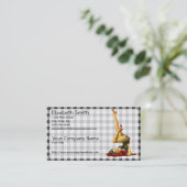 Retro Pinup-Mädchen V3 Visitenkarte (Stehend Vorderseite)