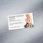 Retro Pinup Magnetische Visitenkarte (Beispiel)