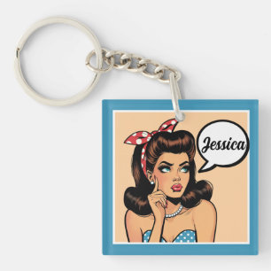 Retro Pinup_ Mein lieber Schlüsselanhänger