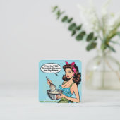 Retro Pinup_ mit Freundlichkeit Begleitkarte (Stehend Vorderseite)