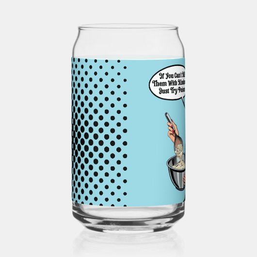 Retro Pinup_ mit Freundlichkeit Dosenglas (Rechts)