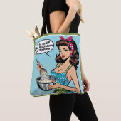 Retro Pinup_ mit Freundlichkeit Tasche (Von Nahem)