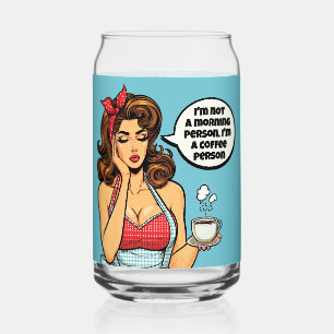 Retro Pinup_ Morgenmensch Dosenglas