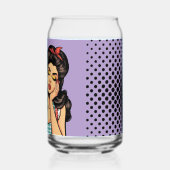 Retro Pinup_ Rise und Shine Dosenglas (Links)