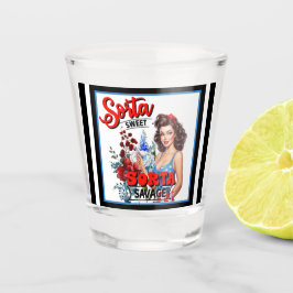 Retro Pinup _ Sorta Sweet Sorta Savage Schnapsglas