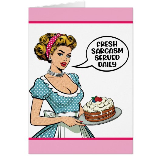 Retro Pinup_ täglich serviert (Vorne)