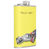 Retro Pinup Tropical Tiki Beach Giro Angesagt Flachmann (Rechts)