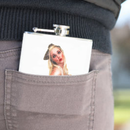 Retro Pinup Tropical Tiki Beach Giro Angesagt Flachmann