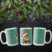 Retro Pinup Vintag Cat Christmas Kaffeetasse