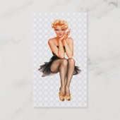 Retro Pinup Visitenkarte (Rückseite)