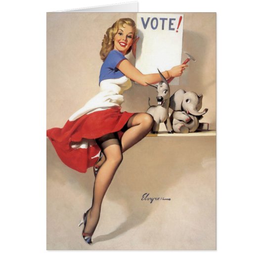 Retro-Pinup, Wählen (Vorne)