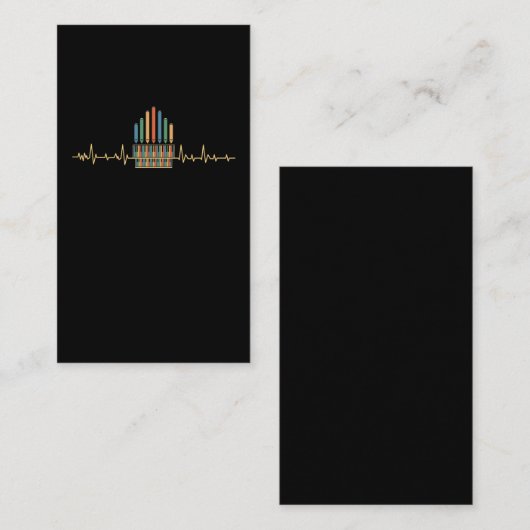 Retro Pipe Organ Church Music Organist Visitenkarte (Vorne/Hinten)