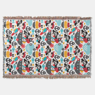 Retro Piratenillustrationssegeln Decke