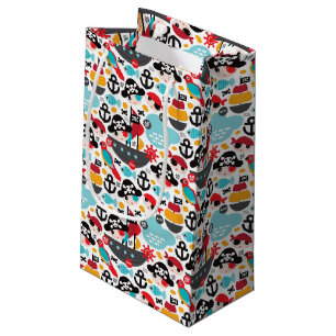 Retro Piratenillustrationssegeln Kleine Geschenktüte