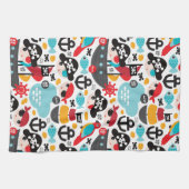 Retro Piratenillustrationssegeln Küchentuch (Horizontal)