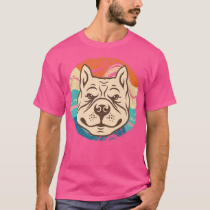 Retro Pitbull Hundeliebhaber, Lustiger Hundebesitz T-Shirt