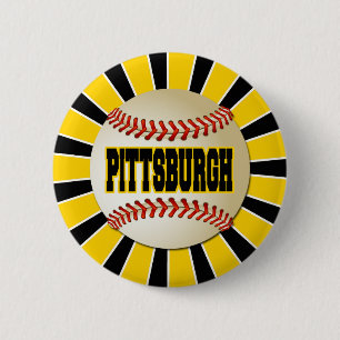 RETRO PITTSBURGH-BASEBALL BUTTON