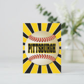 RETRO PITTSBURGH BASEBALL POSTKARTE (Stehend Vorderseite)