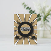 RETRO PITTSBURGH HOCKEY POSTKARTE (Stehend Vorderseite)