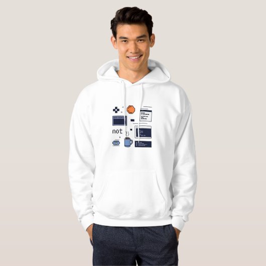 Retro-Pixel-Art-Coding-Essentials-Software-Entwick Hoodie (Vorne ganz)
