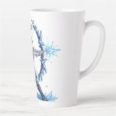 Retro-Pixel-Art Frostbogenschütze Krieger Milchtasse (Rechts)