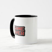 Retro-Pixel-Art-Game-Over-Sarkastischer-Becher Tasse (Vorderseite Links)