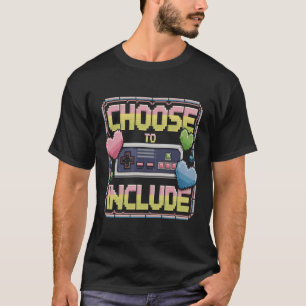 Retro Pixel Art Gamer Inklusion - Wählen Sie aus T-Shirt