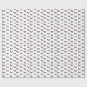 Retro Pixel Art Happy Time | 8-Bit-Typografie Geschenkpapier (Flach)