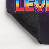 Retro-Pixel-Art LEVEL UP Gaming-Stars Mousepad (Ecke)