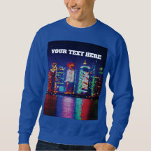 Retro-Pixel-Art-Neon-Stadt-Skyline-T-Shirt