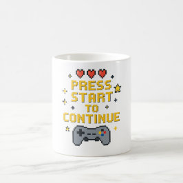 Retro-Pixel-Art-Spiele-Tassendesign Kaffeetasse
